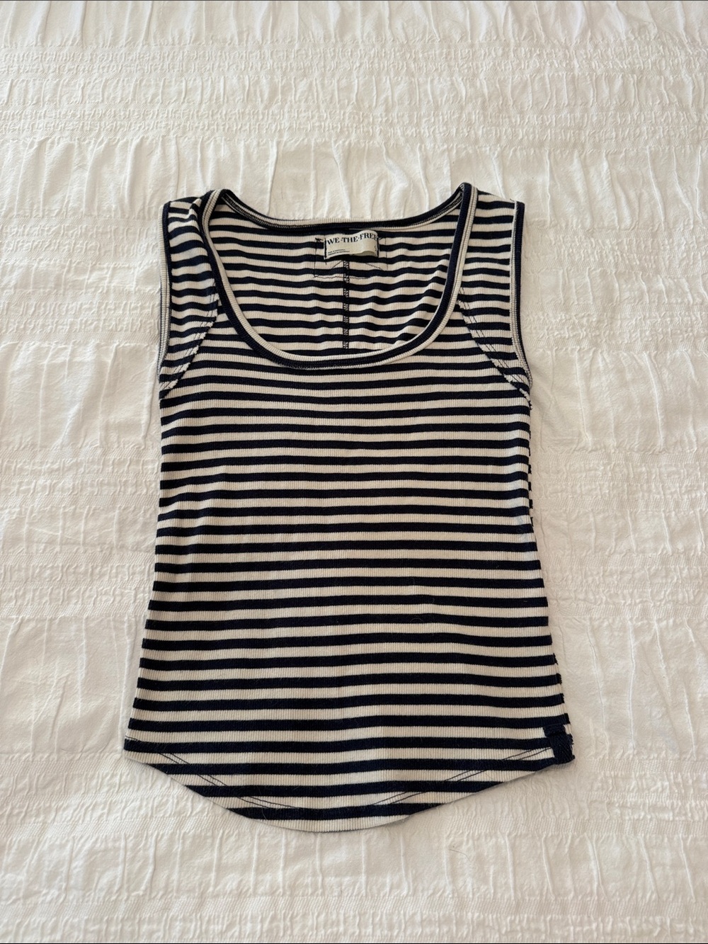 Free people navy striped tank